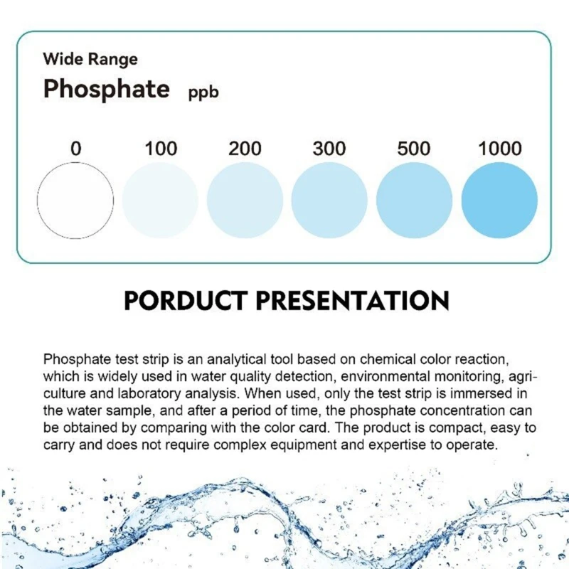 50 Miếng Kiểm Tra Phốt Phát Trong Nước Trong Hồ Bơi Và Bể Cá Dễ Dàng Đọc Dropship