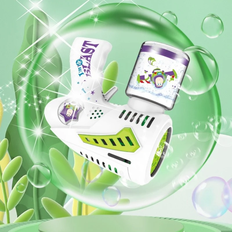2024ใหม่ปืนเป่าฟองสบู่อัตโนมัติ Disney Buzz Lightyear kado ulang tahun เด็กหญิงเด็กชาย