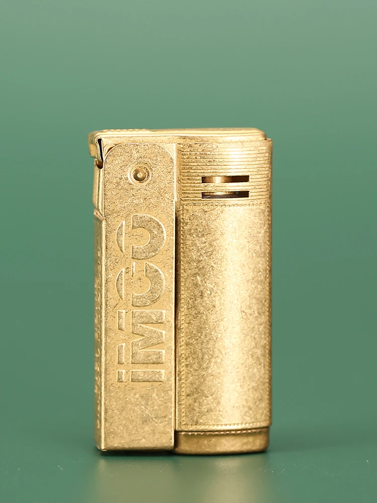 Genuine IMCO 6800 Brass Steel Gasoline Oil Lighter Men Smoking Lighter Nostalgic Ussr World War II