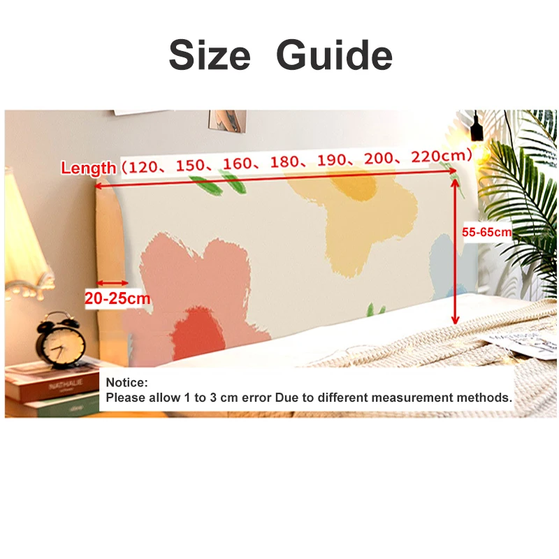 Breathable Fabric All-inclusive Bedhead Cover Nordic Simple Dust-proof Soft Headboard Generous Universal Back Cover