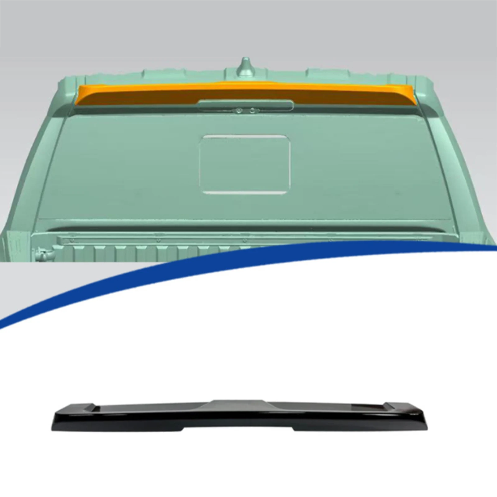 For Toyota Tacoma 2024-2026 Gloss Black Rear Roof Spoiler Wing Trim Tail Tailgate Trunk Lid Upper Splitter Lip Body Protector