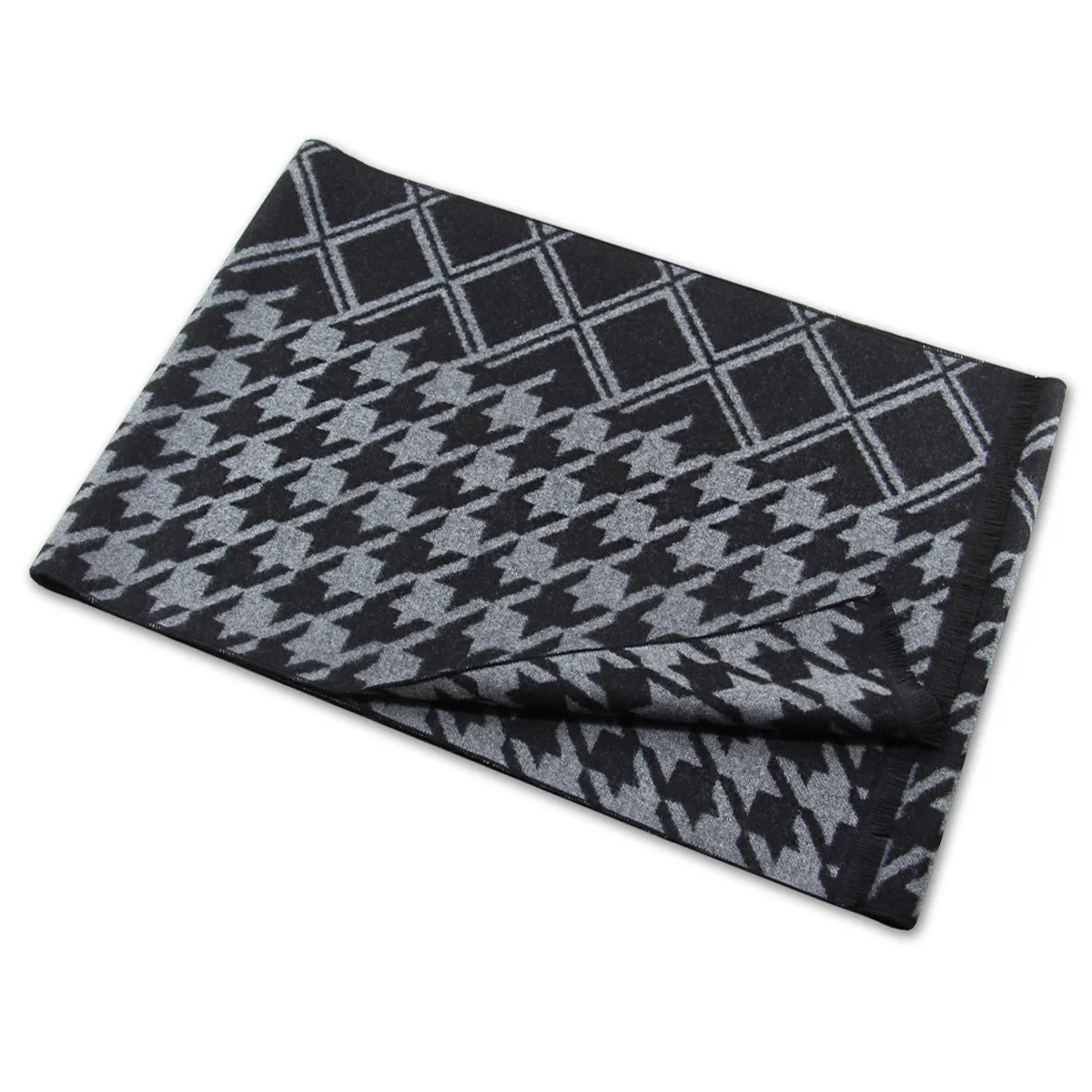 

Высококачественный модный зимний мужской шарф, жаккардовый шарф для бизнесменов