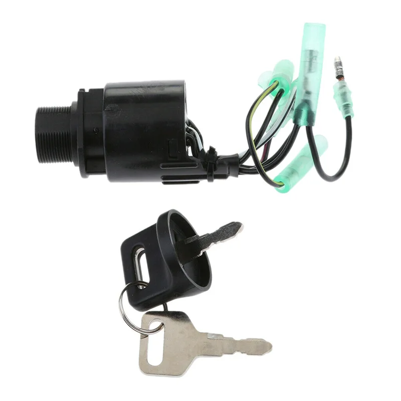 

Ignition Switch Assembly With Key Replacement 35100-ZV5-013 Black For Honda Outboard-A02G