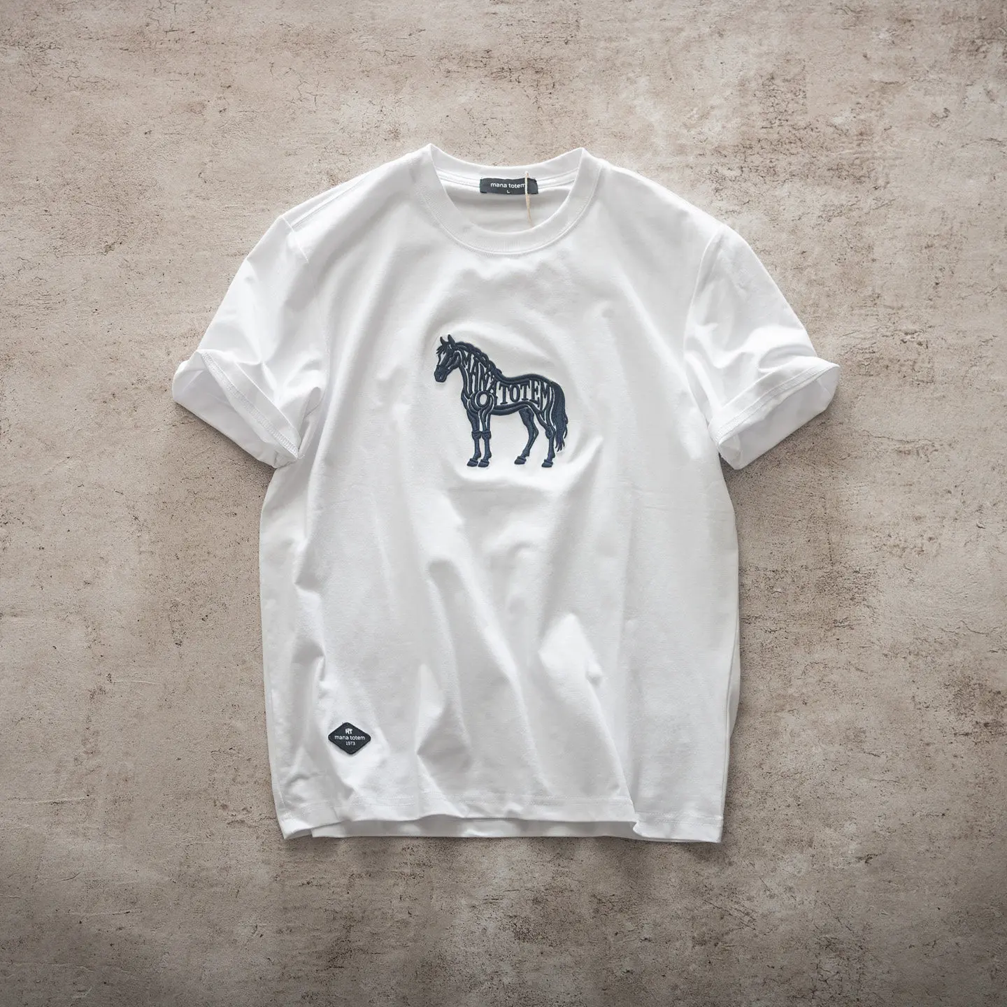 2026 Summer New American Retro Heavyweight Short-sleeved O-neck Animal Embroidery T-shirt Men's Fashion Washed Casual Sport Tops