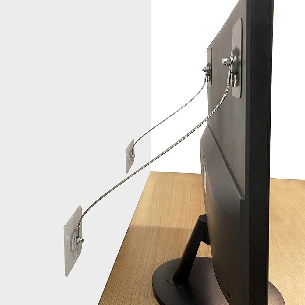 Furniture Anchors Kit Baby Proofing Anti Tip Straps For Dressers Cabinets TV Safety Wall Mount Secure Heavy Duty Stainless Steel