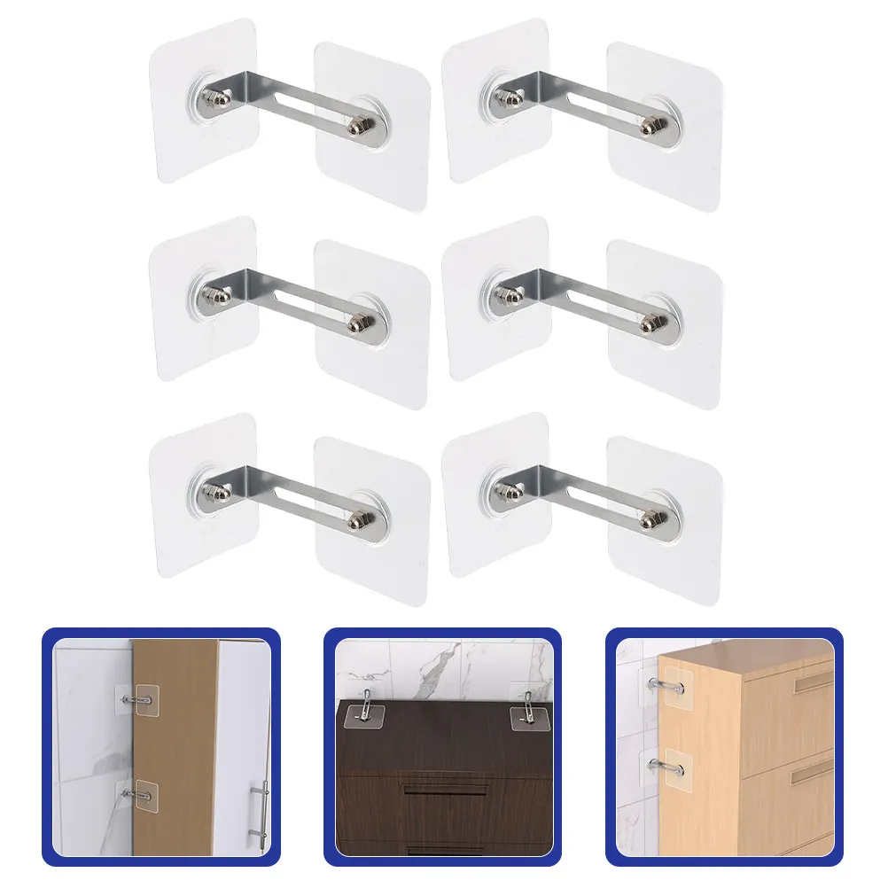 

6Pcs Reliable Baby Safety Furniture Anchors Anti Tip Wall Anchors for Securing Bookshelves Desks TV Stands Child Proofing