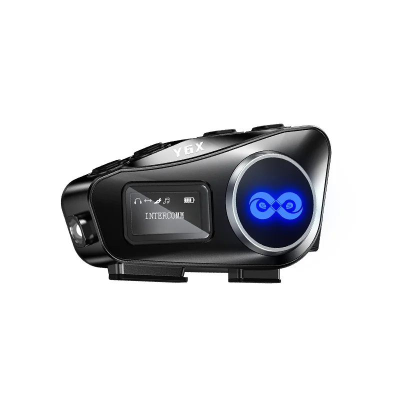 NEW Y6X Motorcycle Intercom Helmet Headset Motorcycle Accessories 4 People Sharing Music Intercomunicadores Moto