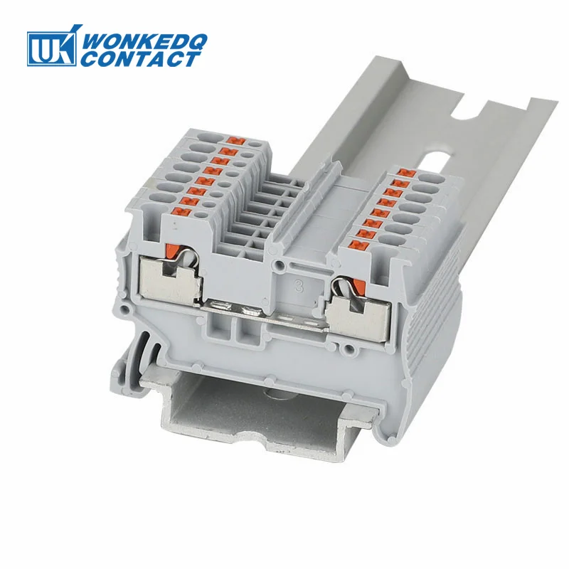 5 Stücke PT1.5/S-3L Drei Ebene Push-In Terminal Für 1,5 mm2 3 Schicht Draht Anschlüsse Elektrische Din-schiene Terminal Block PT 1,5-3L – Detail 12