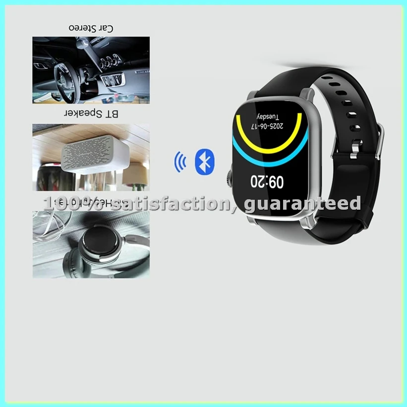 

MP3 Player Watch BT 5.4 Touch Screen Music Player Built-in Speaker Voice Recorder for Sports Running Gym Sports Watches-ELEC