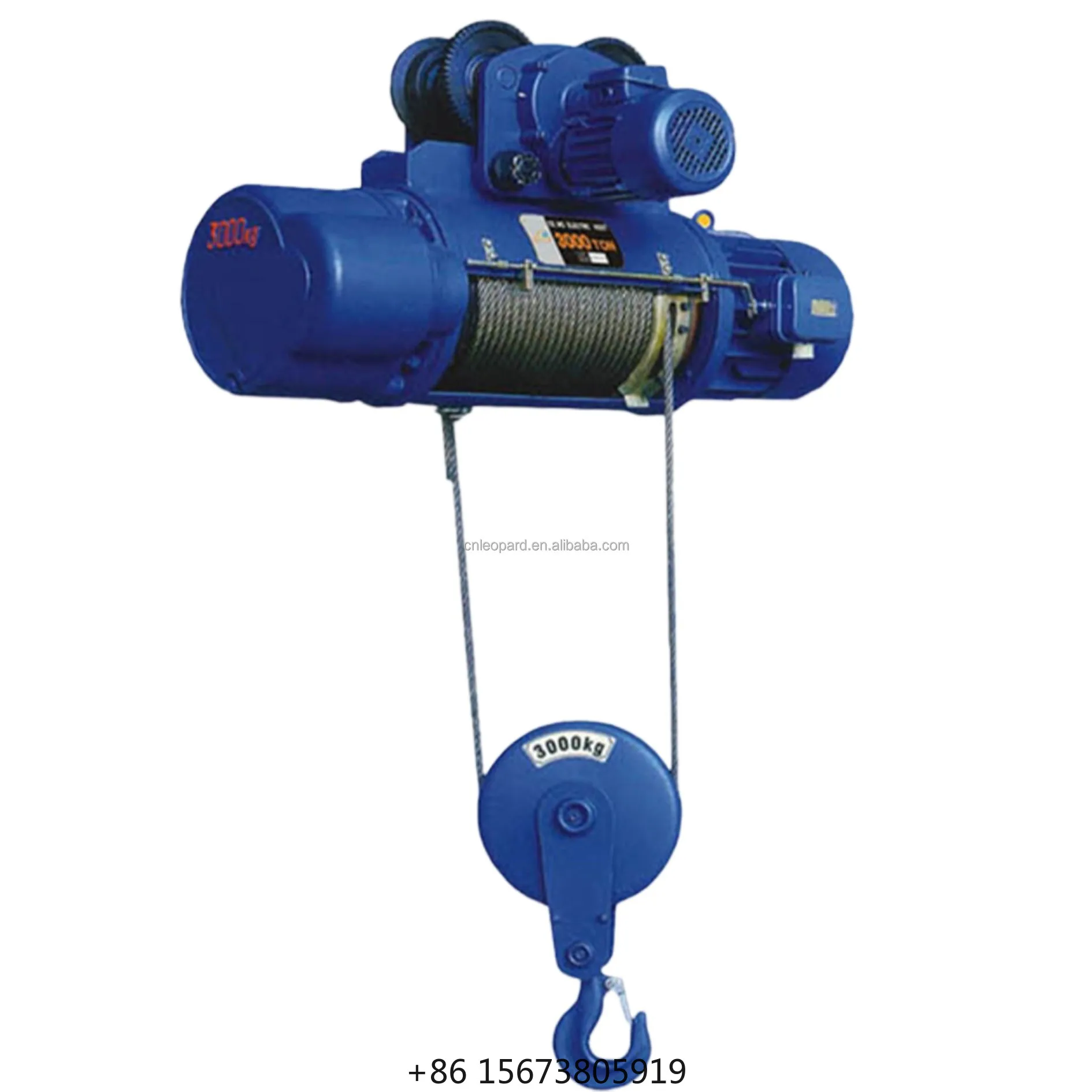 New 5-ton Heavy-duty Electric Hoist Military-grade Steel Wire Rope Remote Control IP55 Protection Rock-solid Stability Overload
