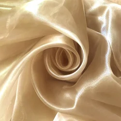 3/5/10m Crystal Sheer Organza Voile Fabric - Ideal Material for Making Clothing and DIY Crafts, By the Meter