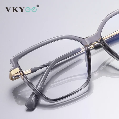 Imagen 2 del producto VICKY, diseño Simple, gafas antiluz azul con montura grande a la moda, gafas de lectura para mujer, prescripción personalizable PFD2208