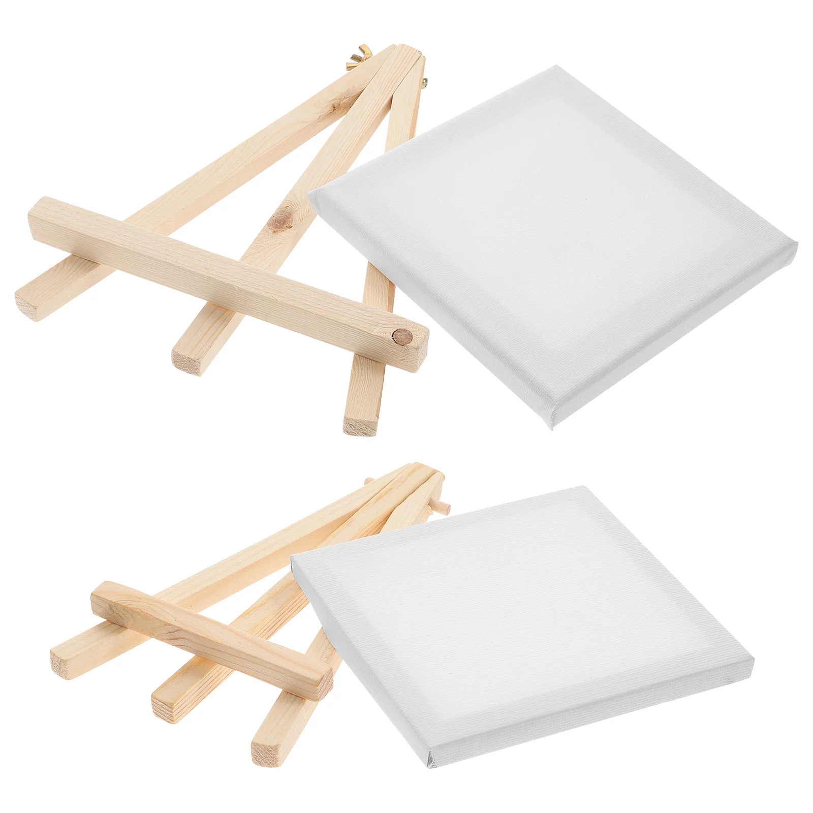 2PCS Mini Sketching Easel Set Painting Canvas Multifunctional Drawing Stands for Home Drawing Artists