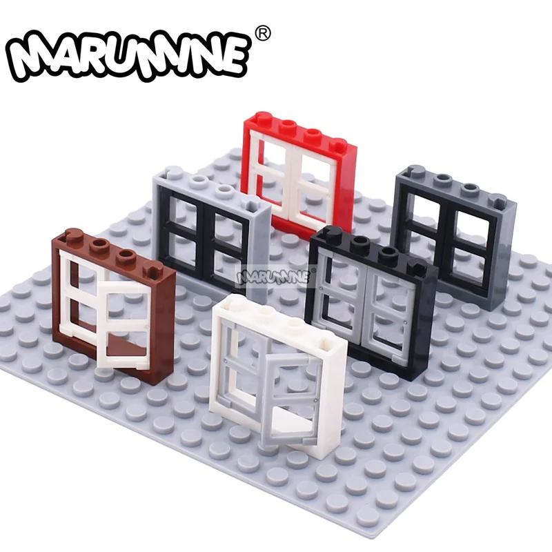 Marumine 3854 pannello per finestra 1x2x3 con 60594 finestra 1x4x3 nessuna linguetta dell'otturatore blocchi di costruzione Kit modello Set di costruzione della casa