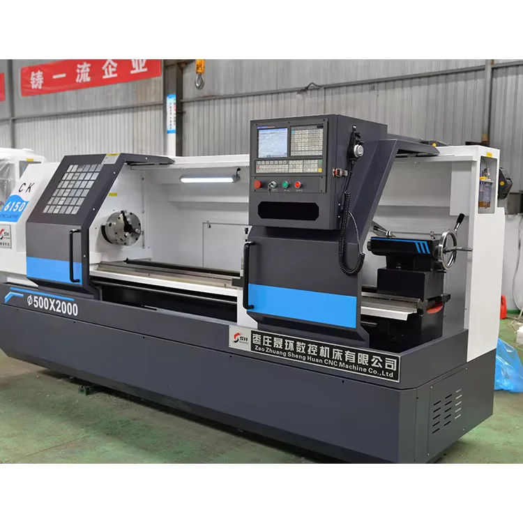 Ck6150 سعر رخيص سرير مسطح أفقي مخرطة CNC هاين