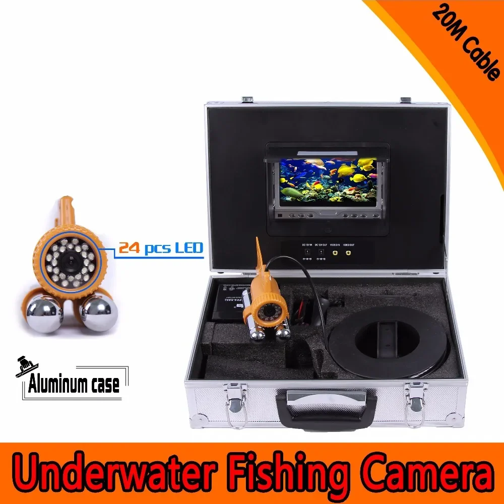 

1Set 20 To 100 meters Video Recorder Surveillance Industrial Underwater Camera For Fishing Or Ocean Monitor Infrared Lamp