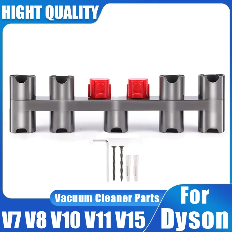 Nine-hole Accessory Holder For Dyson V7 V8 V10 V11 V15, Vacuum Parts Holder Can Connect Charger Hanger, With Expansion Screws