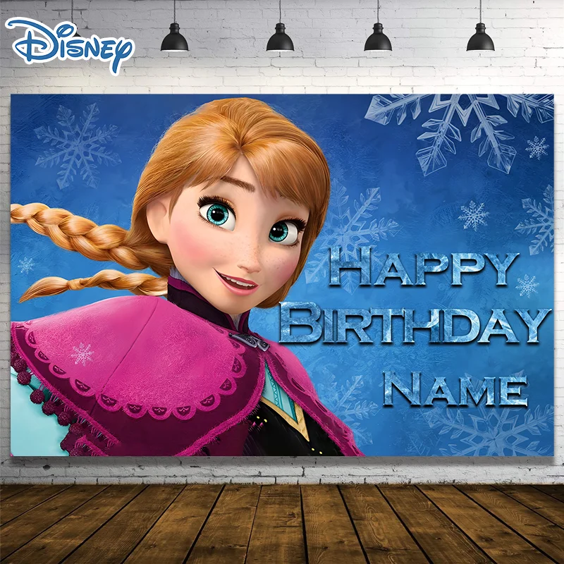 

TB Disney Frozen Anna Arch Backdrop Cover for Kids Birthday Party Decoration Photograph Background Baby Shower