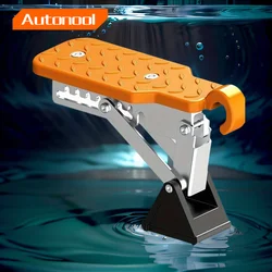 Car Multi-Functional Latch Door Step with Glass Breaker Safety Hammer Fit Foldable Car Roof Rack Step on Door Latch for Car Roof