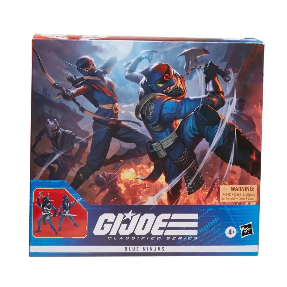 

Хасбро G.I. Коллекционная фигурка Joe GI JOE Classified Series 6" 051 Blue Ninjas, 2 шт., модель, игрушка, подарок для хобби
