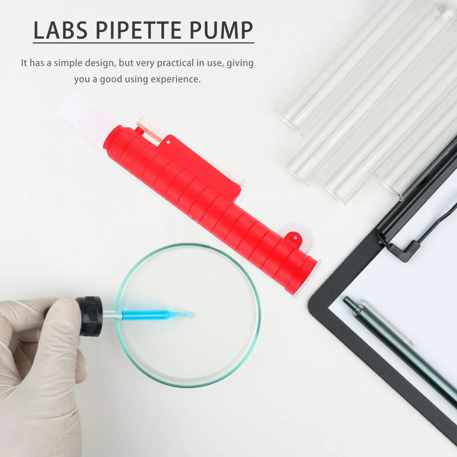 Labs Pipette Pump 25ml Precise Filling Rapid Dispensing Easy Operation Plastic Laboratory Instrument Scientific Tool