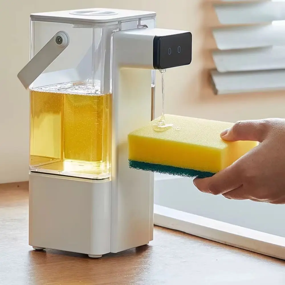 

Автоматический сенсорный дозатор мыла объемом 800 мл, бесконтактный, с чувствительным датчиком, для жидкости для мытья посуды, 1500 мАч