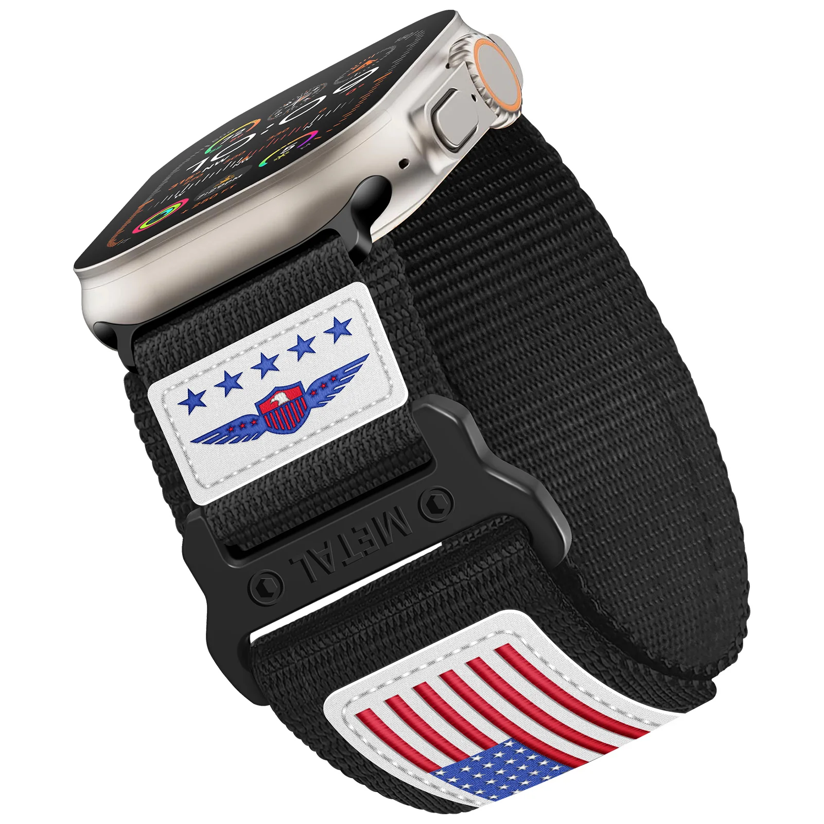 Trail Armband für Apple Watch Ultra Band 49mm 45mm 42mm Sport gewebtes Nylon Leder Armband iwatch Serie 9 7 6 5 4 8 se Bänder 44mm