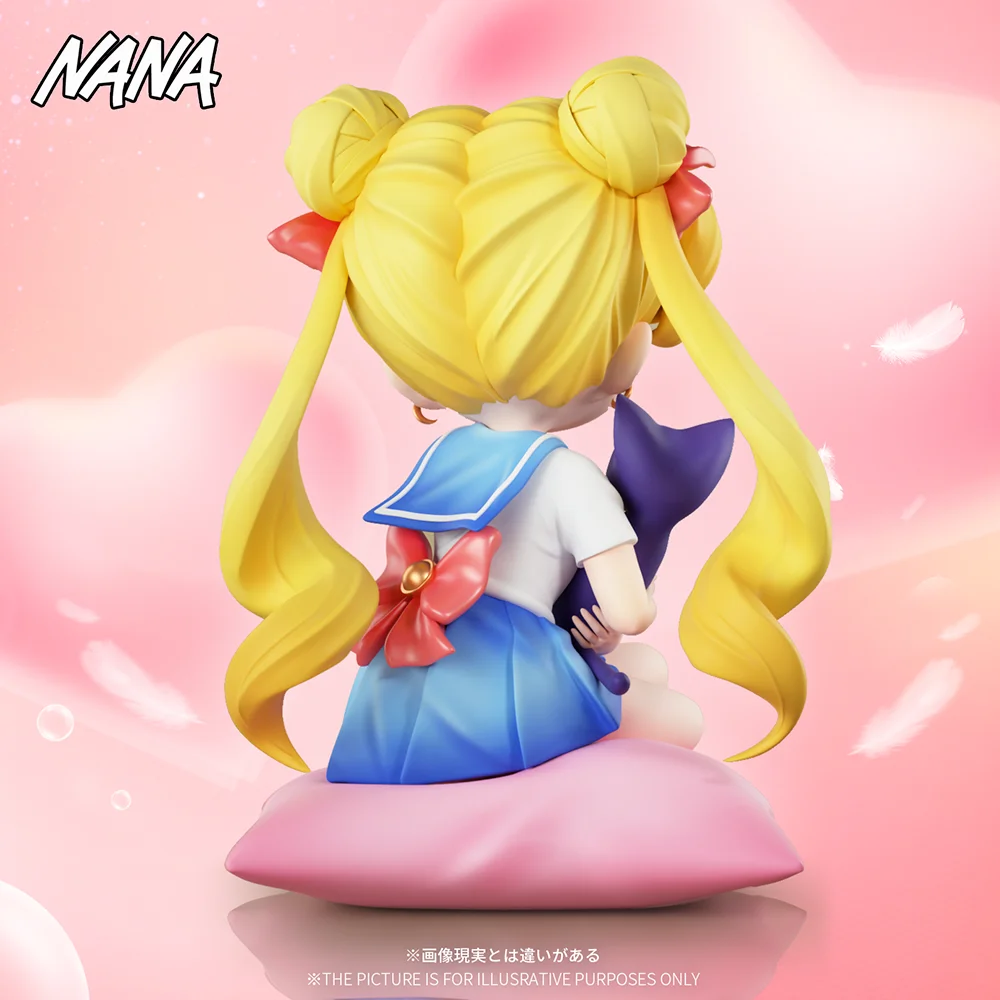 ในสต็อก SAILOR Moon อะนิเมะรุ่น Q Tsukino Usagi ตัวเลขคอลเลกชันรูปปั้นเดสก์ท็อปตกแต่งตุ๊กตาของเล่นเด็กของขวัญ