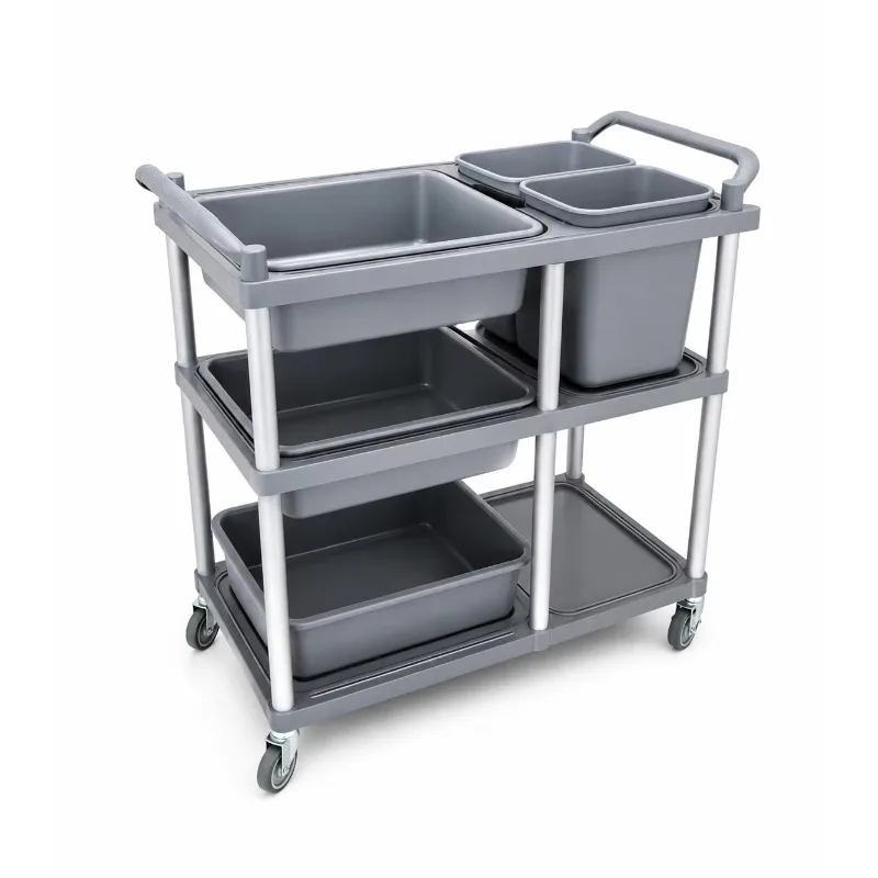 chariot-de-service-mobile-3-niveaux-en-plastique-pour-vaisselle-ideal-pour-cuisine-hotel-maison-et-restaurant