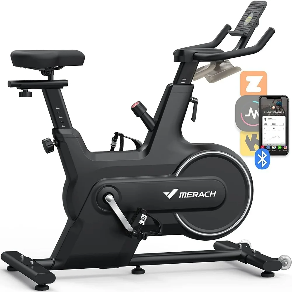 

Indoor Cycling Bike, Exercise Bike for Home with Magnetic/Auto Resistance, Bluetooth Stationary Bike with APP Data Tracking