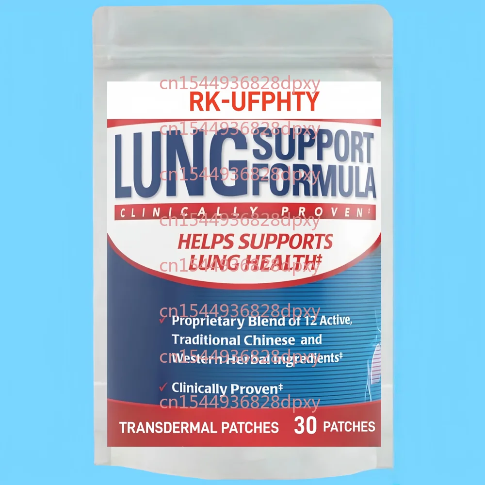 

30 Patches Lung Support Transdermal Patches With Vitamin A, C, Magnesium & Zinc Respiratory & Immune Health Support