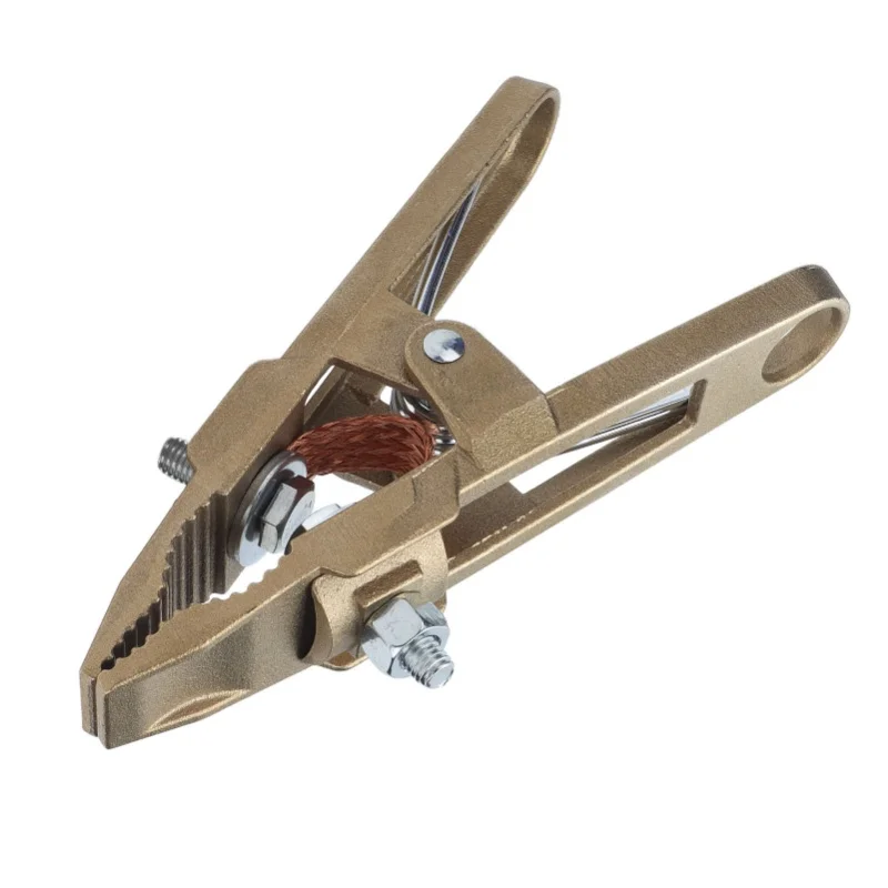Ground Clamp 600A Brass Earth High Strength A Shape For Welding Cutting Supporting