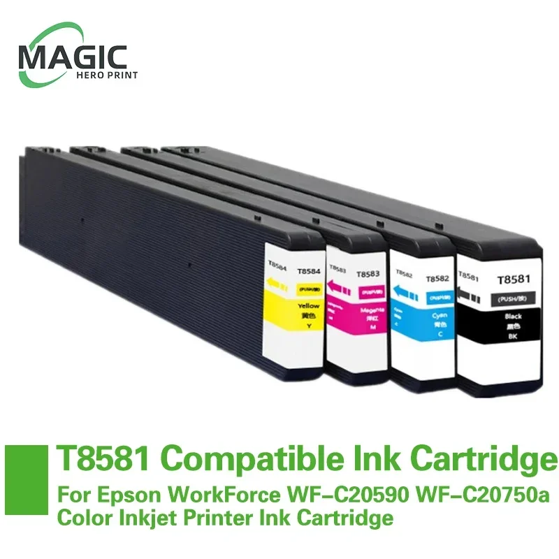 

T8581 T8582 T8583 T8584 Ink Cartridge Compatible For Epson WorkForce WF-C20590 WF-C20750a Color Inkjet Printer Ink Cartridge