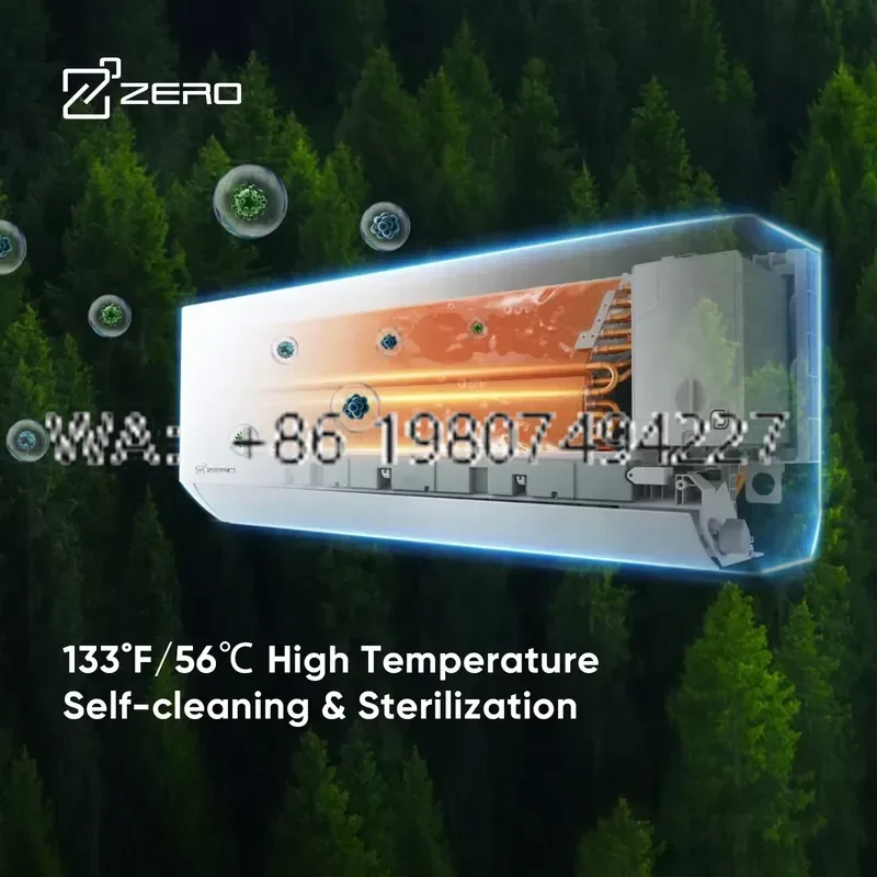 for ZERO Z-MAX R32 Inverter Mini Split AC Unit 6000-8000 BTU Hotel Wall-Mounted