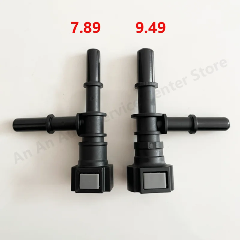 1Pcs 7.89 9.49 Tee Connector Car Fuel Line Coupler Hose Quick Connect Rubber Nylon Oil Line Pipe Adapter