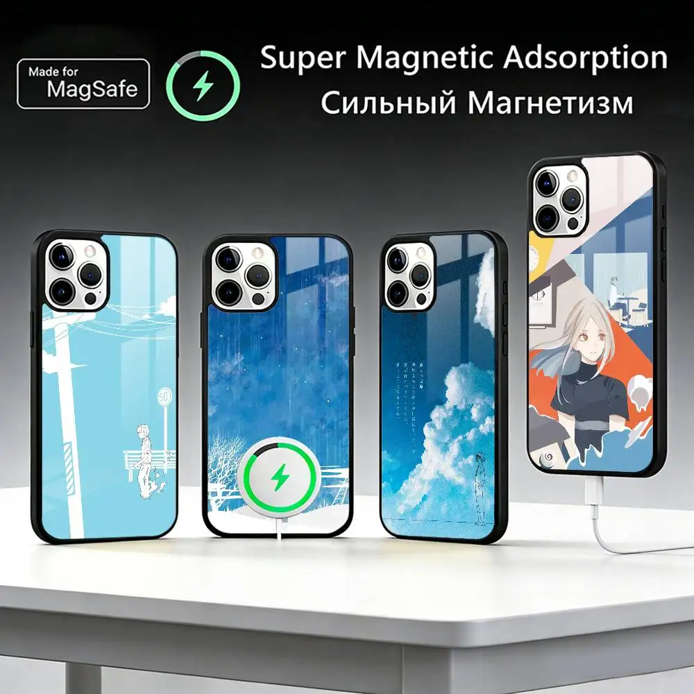 

Band Y-Yorushikas Phone Case For iPhone17,16,15,14,13,12,11 Plus,Pro Max, New Magnetic Wireless Charging