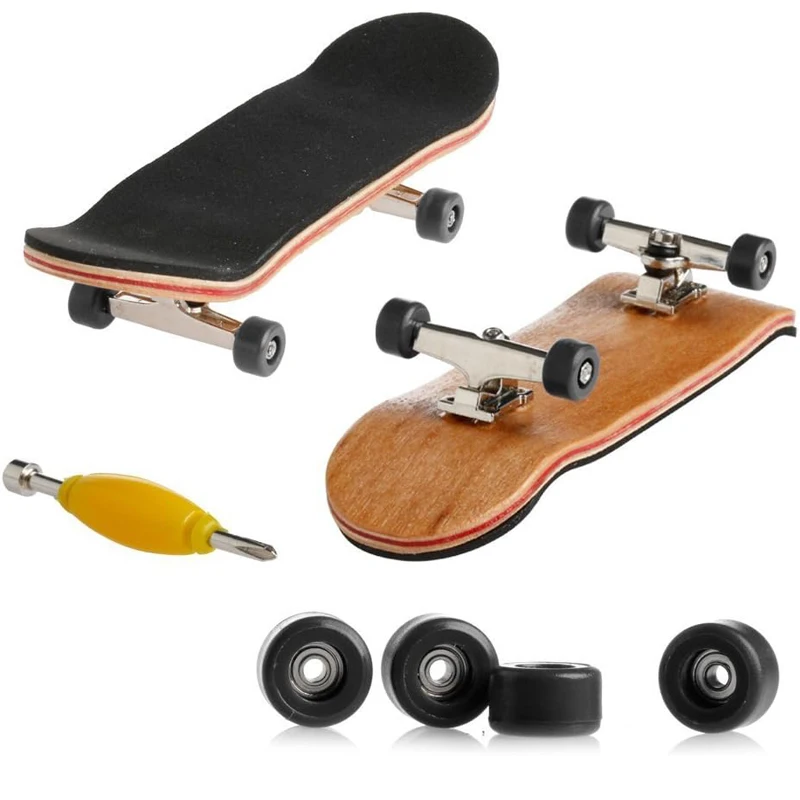 Professional Maple Wood Finger Skateboard with Bearings Creative Fingertips Movement Novelty Toys For Adults Kids Boys Gifts