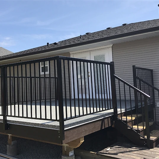 التخصيص نمط جديد DIY تثبيت الدرابزينات الألومنيوم سطح السفينة درابزين وسياج للشرفة