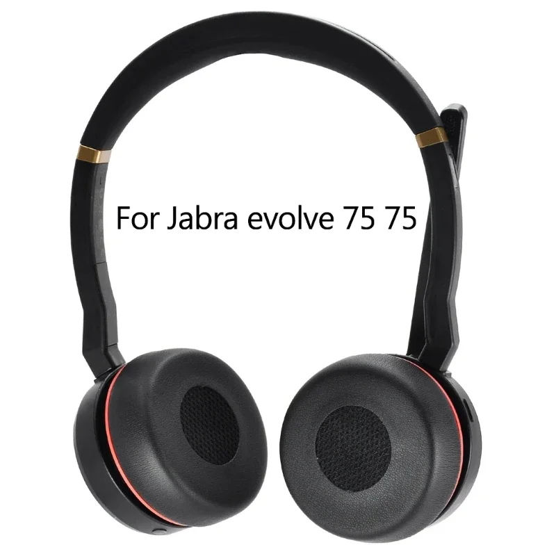 

CHONGJIZHE Replacement Soft Leather Earpads for JABRA evolve 75 75+ Headphone High quality Sleeves Earphone Earpads Covers