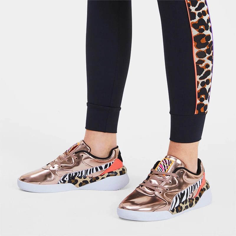Puma genuine seasonal new women's sports, fashionable, wear-resistant, spliced low cut casual shoes 370120-01