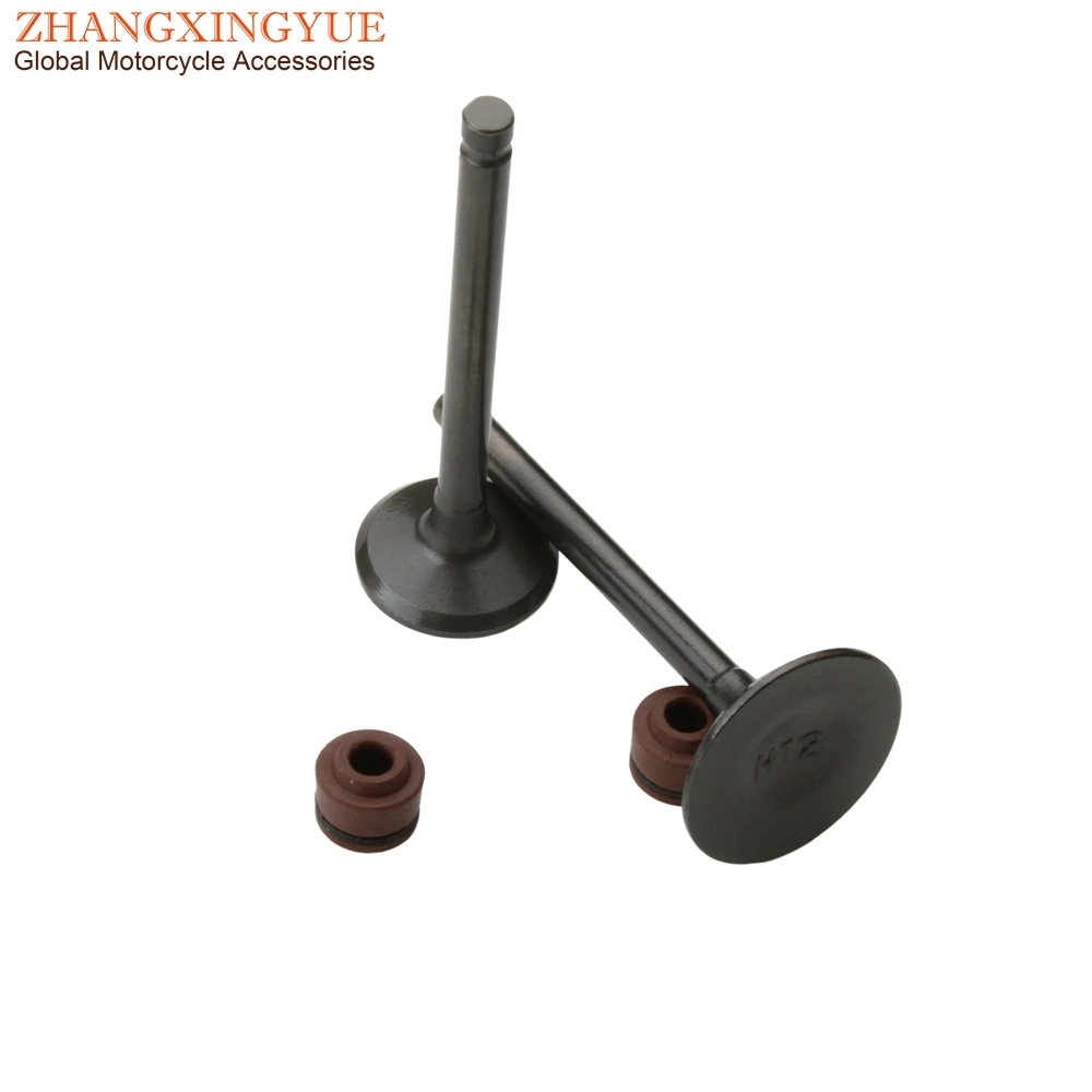 Scooter Intake And Exhaust Valves For SYM Fiddle II 125 Orbit 125cc 14711-H12-A000 14721-GY6-9000 4T