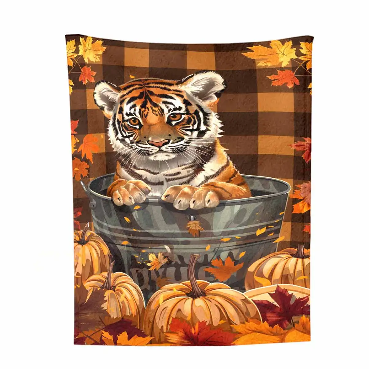 Tiger Ultra-Soft Flannel Blanket - Exceptional Warmth and Cozy Comfort for Perfect Home Decor: Sofa, Bedroom