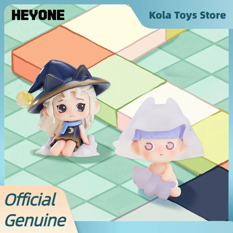 جديد Heyone Mini Lost Time Town Series صندوق أعمى صغير يتدفقون الشكل جمع زخرفة نموذج اللعب صندوق غامض لطيف الشكل هدية