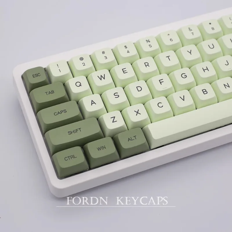 

124-Key Matcha-themed PBT Keycaps XDA Profile Ergonomic Sublimation Keyboard Keycaps for MX Switch Mechanical Gaming Keyboards