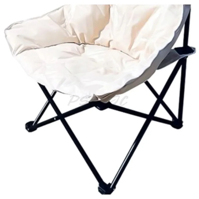 Cotton-Containing Outdoor Camping Chair Portable Folding Chair for Fishing and Beach Multi-Scenario Application