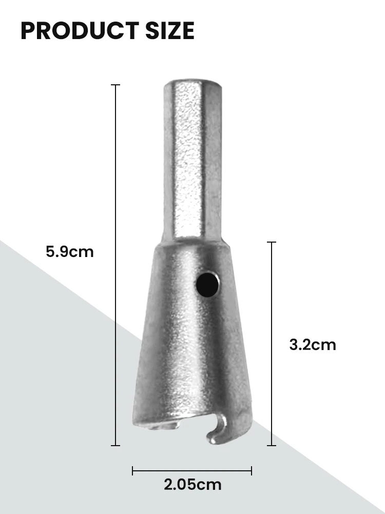 Herramientas de torsión de alambre de piezas, mango hexagonal de 6mm, torsión rápida de electricista, 1,5-6 cuadrados, 2-6 vías, para taladro