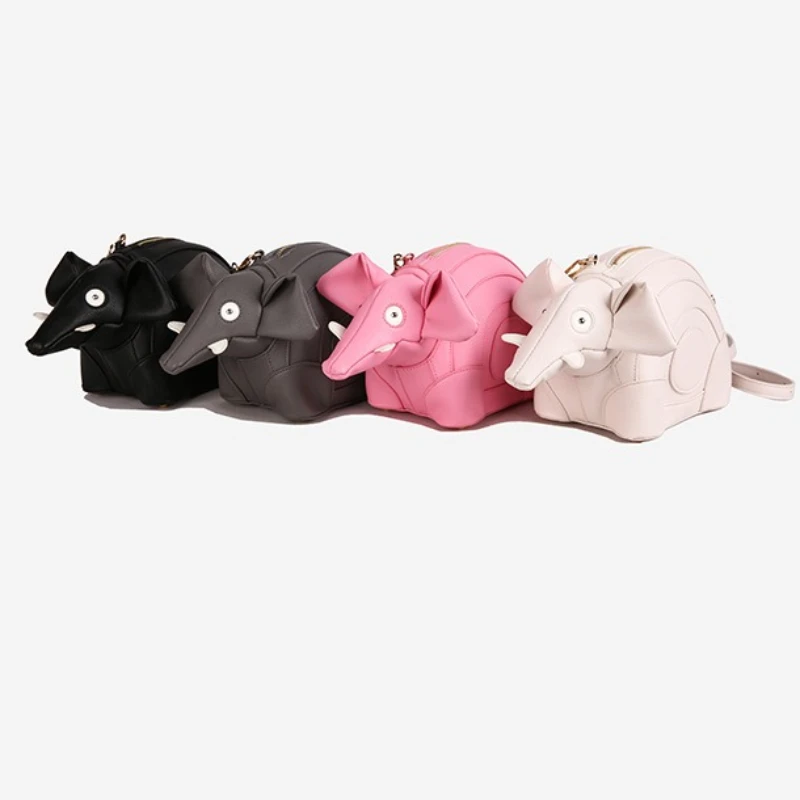 2026 New Women's Crossbody Bag Fashionable and High-quality Three-dimensional Elephant Bag Cute and Versatile Mini Shoulder Bag