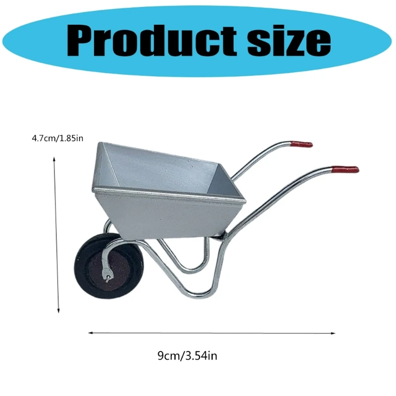 1/12 Modèle cartle ferme métallique à échelle Figurine pour le jardin miniature stable Iron Easy Assembly Garden Scene