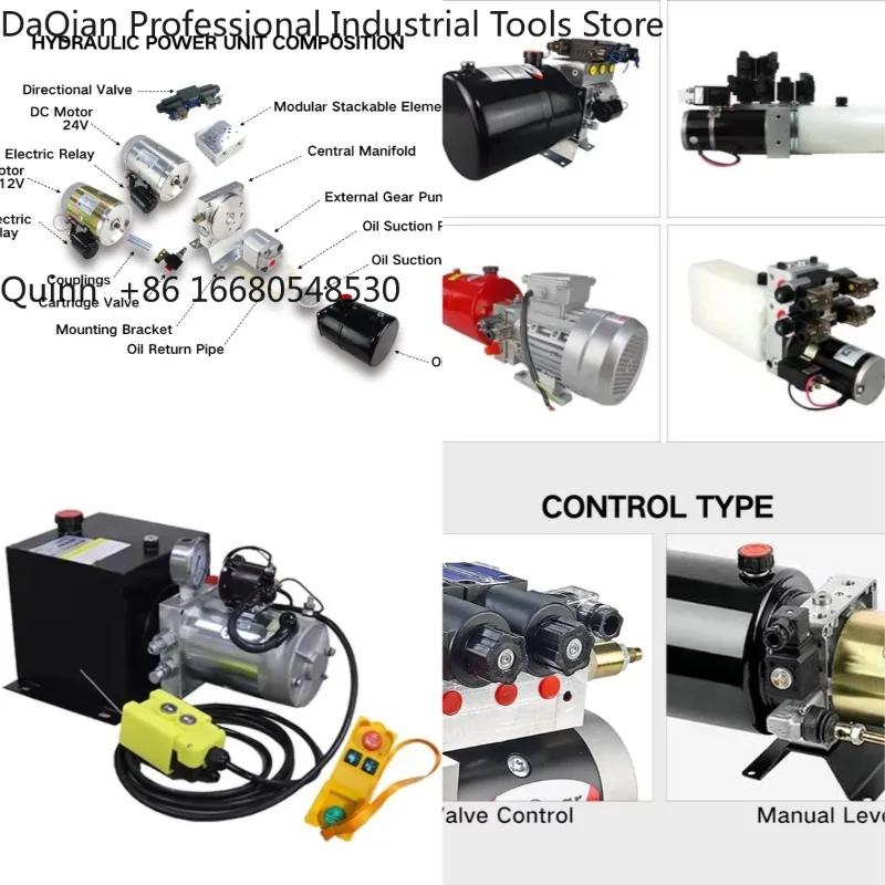 Vc220V 380V Dc Ac 12 24 48  Customizable Mobile Portable Mini Power Units Hydraulic Power Pack Unit