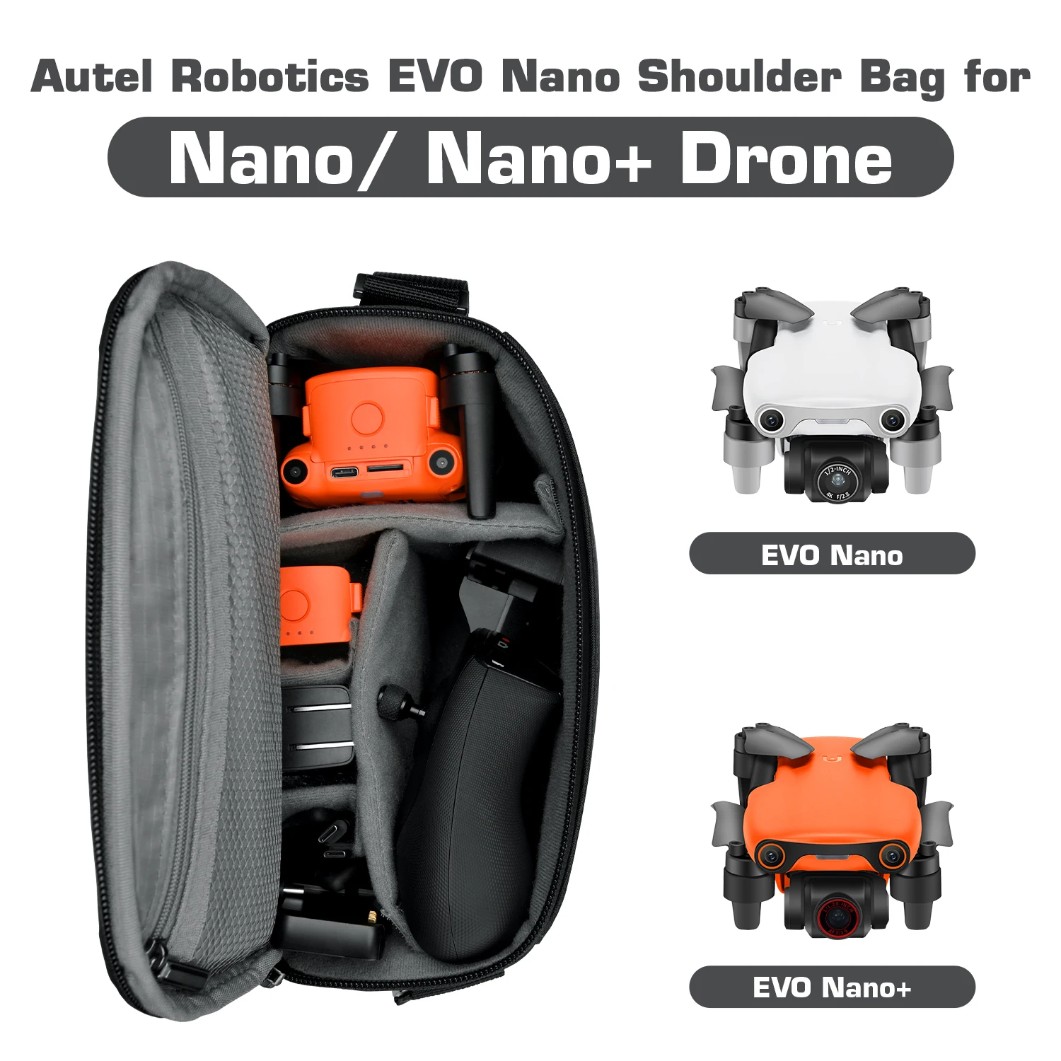 Autel Robotics EVO Nano Accessory Pack Include Carry Bag Battery Propeller Multi-Charger Power Adapter Original Drone Accessory